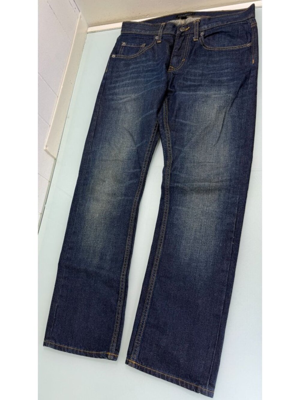 Banana Republic Vintage Straight Jeans Mens 30X30 Dark Wash Denim City Preppy